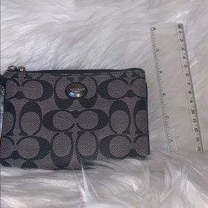 Black/Gray Coach Wristlet